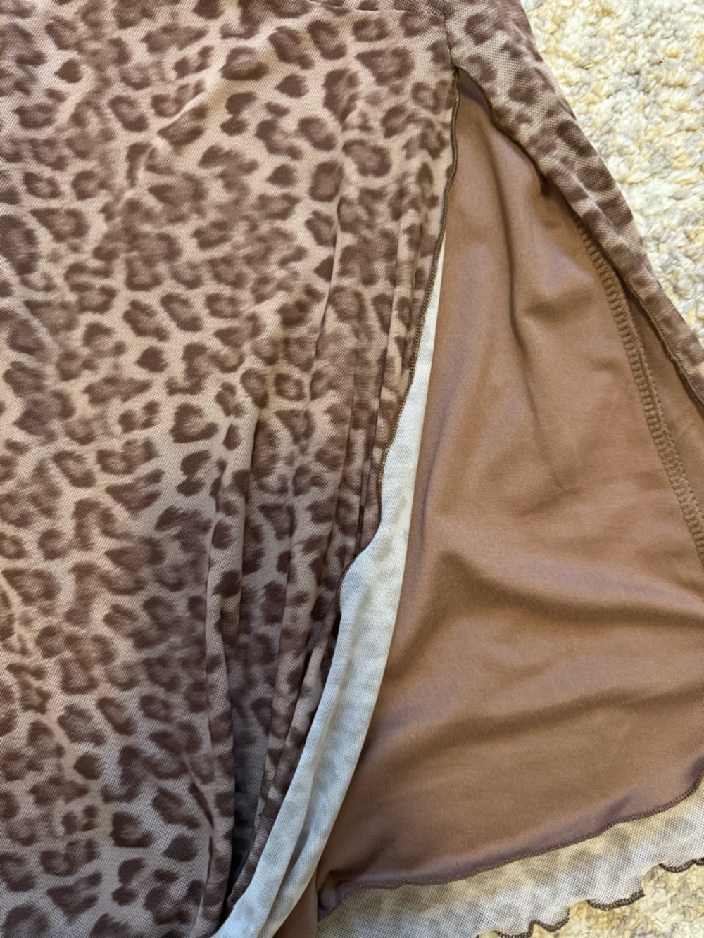 Leopard Print Mesh Dress - Picture 5 of 5